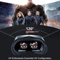 NEWSTYP 5~7inch VRG Pro 3D VR Glasses Virtual Reality Full Screen Visual Wide-Angle VR Glasses Box for 5 to 7 inch Smartphone Eyeglasses with Remote Control (Black Basic)