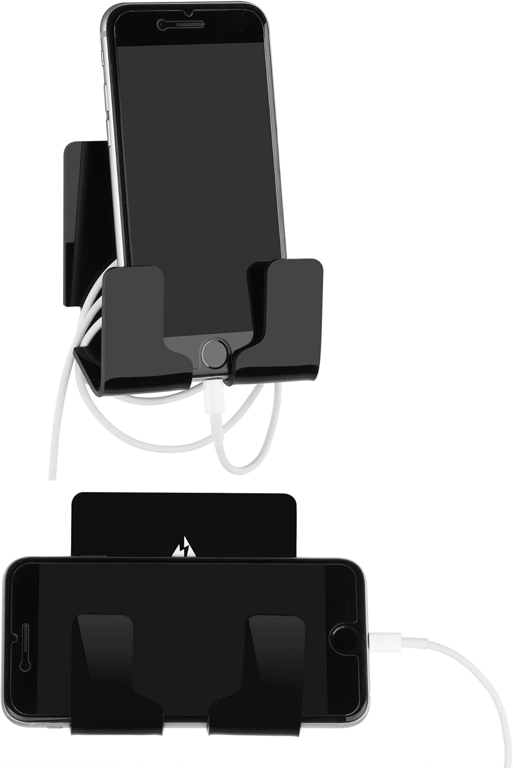 TXEsign Adhesive Wall Tablet Holder Mount Stand for Tablet Smartphones eReader Wall Holder Mount (Black)