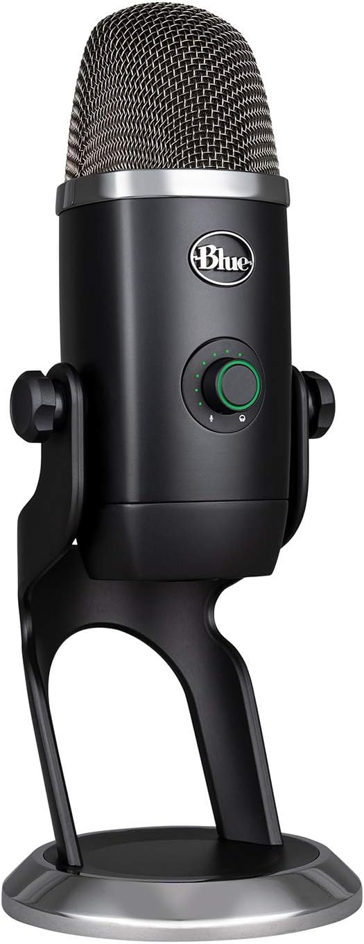 Logitech for Creators Blue Yeti X USB Microphone for Gaming, Streaming, Podcasting, Twitch, YouTube, Discord, Recording for PC and Mac, 4 Polar Patterns, Studio Quality Sound, Plug &amp; Play-Dark Grey