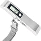 travel inspira Luggage Scale, Portable Digital Hanging Baggage Scale for Travel, Suitcase Weight Scale with Rubber Paint, 110 Pounds, Battery Included