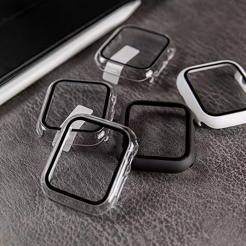 Premium Hard Plastic Screen Protector for Apple Watch Series 8/7/6/5/4/SE - 45/44/42/41/40/38mm Sizes