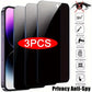 3Pcs Anti-Spy Screen Protector For iPhone 11 12 13 PRO MAX