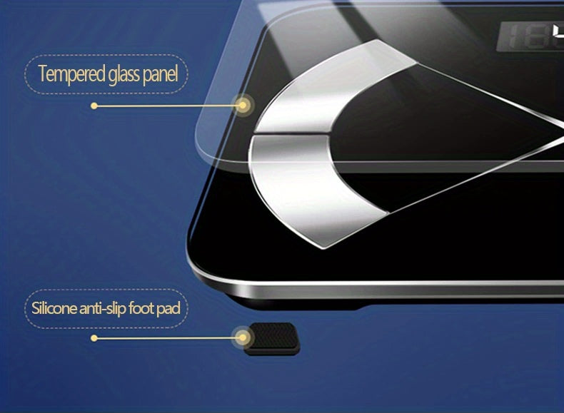 Smart Digital LED Weight Scale With Wireless Connection To Smartphone App, A Must-have For The Bathroom (batteries Not Included)