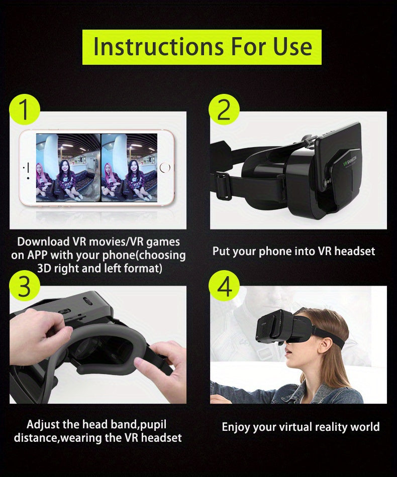 3D Smartphone VR Headset