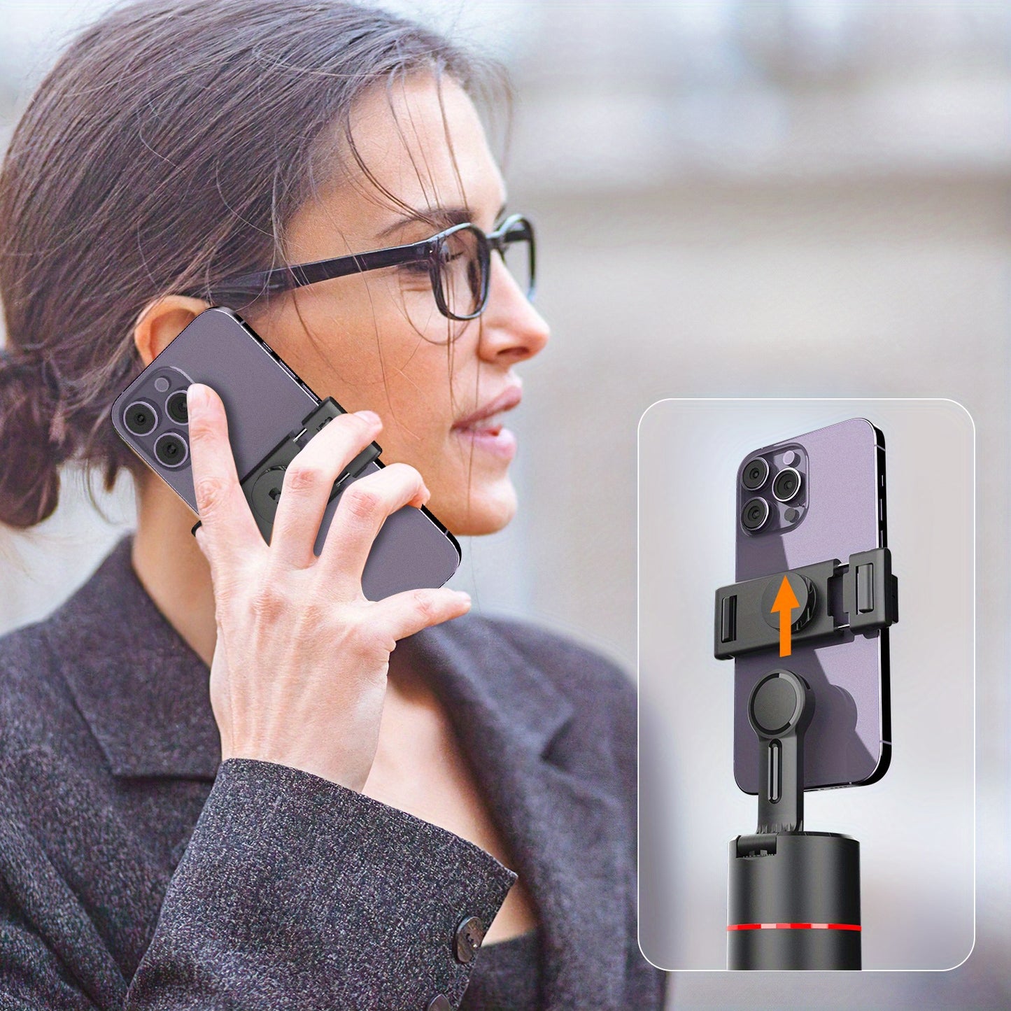 Upgraded 360° Automatic Tracking Phone Holder