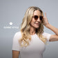 Lucyd Lyte (2024 Version) Smart Glasses for Women Bluetooth Smart Eyewear with UV400 Polarized Lenses, Open Ear Speakers &amp; Microphone Millennia (Standard)