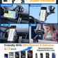 [2024 Upgrade 80LBS Strong Suction]YRU Car Phone Holder Mount,[Bumpy Road Stable]Dashboard Cell Phone Holder for Car Air Vent Windshield Phone Stand for iPhone 15 14 13 12 Pro Max Samsung Truck, Black