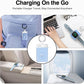 Pddosi Portable Wireless Charger Compatible for Apple Watch Series 10/9/8/UItra/7/6/5/4/3/2/SE, 1500mAh Portable iWatch Charger Travel, Magnetic Portable Watch Charger Keychain with USB C (Pink)