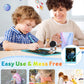 FLUESTON LCD Writing Tablet, Doodle Board Toys Gifts for 3-8 Year Old Girls Boys, 10 Inch Colorful Electronic Board Drawing Pad for Kids, Gifts for Toddler Educational Learning Travel Birthday, Blue