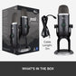 Logitech for Creators Blue Yeti X USB Microphone for Gaming, Streaming, Podcasting, Twitch, YouTube, Discord, Recording for PC and Mac, 4 Polar Patterns, Studio Quality Sound, Plug &amp; Play-Dark Grey