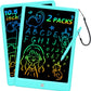 BUKEBU LCD Writing Tablet Doodle Board,10.5 inch Colorful Drawing Pad,Electronic Drawing Tablet, Drawing Pads,Travel Gifts for Kids Ages 3 4 5 6 7 8 Year Old Girls Boys (Blue)