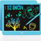 TEKFUN LCD Writing Tablet Doodle Board, 10inch Colorful Drawing Tablet Writing Pad, Kids Travel Essentials, Toddler Toys for 3 4 5 6 7 8 Year Old Girls Boys (Blue)