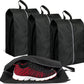 Shoe Bags for Travel, Set of 4 Pack Travel Shoe Bags for Packing, Large Waterproof Portable Travel Shoe Bag with Zipper Travel Essentials Women for and Men