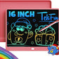 TEKFUN LCD Writing Tablet Doodle Board, 10inch Colorful Drawing Tablet Writing Pad, Kids Travel Essentials, Toddler Toys for 3 4 5 6 7 8 Year Old Girls Boys (Blue)