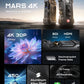 Hollyland Mars 4K Wireless Transmitter Receiver 5G SDI HDMI Video Transmission System, 4Kp30/1080p60, Support 23.98/29.97/59.94 FPS SDI Out, 450FT Los Range 66ms Latency, 4 App Monitoring (1TX 1RX)