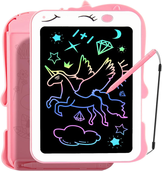 Teriph LCD Writing Tablet for Kids, Colorful Toddlers Toys Drawing Board, Educational Kid Toys, Doodle Pad Dinosaur Toys for 2 3 4 5 6 7 8 Year Old Boys Girls Birthday Party Christmas Gifts,8.5inch
