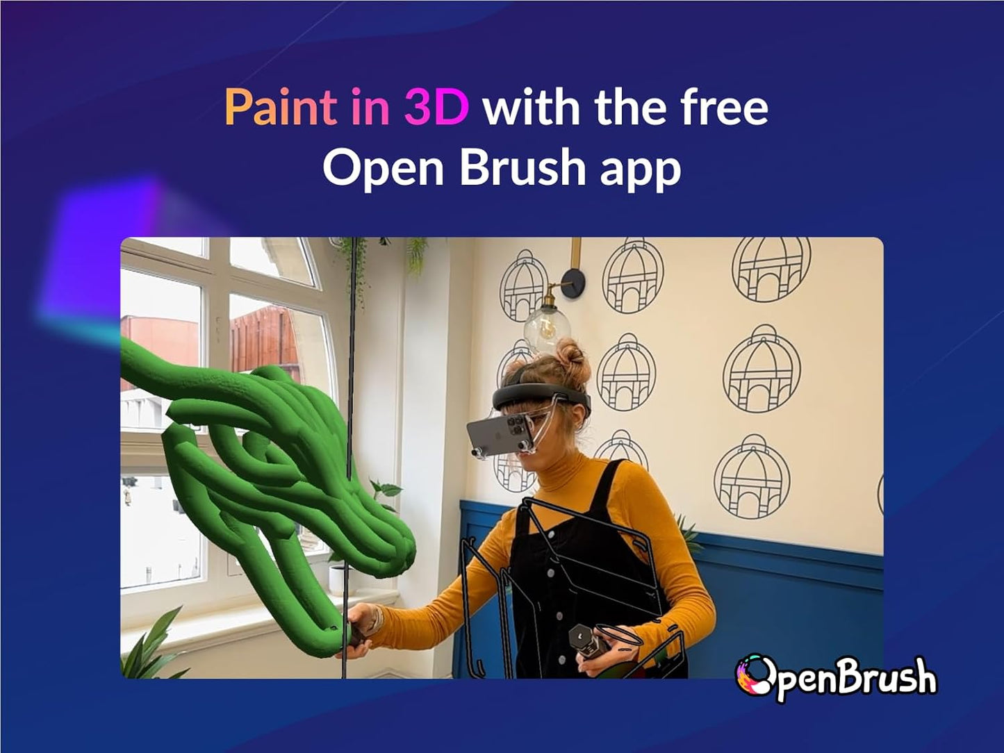 Zapbox - Next-gen iPhone VR Headset with 2 Motion Controllers, Free Apps, PC VR and Mixed Reality Support | Paint in 3D, Watch Spatial Videos, and More