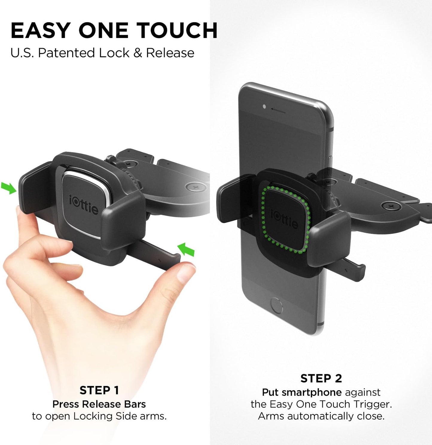 iOttie Easy One Touch 6 Universal Car Mount Dashboard &amp; Windshield Suction Cup Phone Holder for iPhone Samsung, Google, All Smartphones