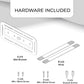 HumanCentric Cable Box Mount and Modem Mount, Adjustable Wall Mount for Small and Wide Devices Like Cable Boxes, Modems, DVD Players, Streaming Media Devices, Mount on The Wall Behind TV