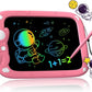 PYTTUR LCD Writing Tablet for Kids 10 Inch Colorful Toddler Drawing Tablet Reusable Doodle Board Electronic Drawing Pads Educational and Learning Kids Toys for Girls(Pink)