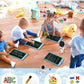FLUESTON LCD Writing Tablet, Doodle Board Toys Gifts for 3-8 Year Old Girls Boys, 10 Inch Colorful Electronic Board Drawing Pad for Kids, Gifts for Toddler Educational Learning Travel Birthday, Blue