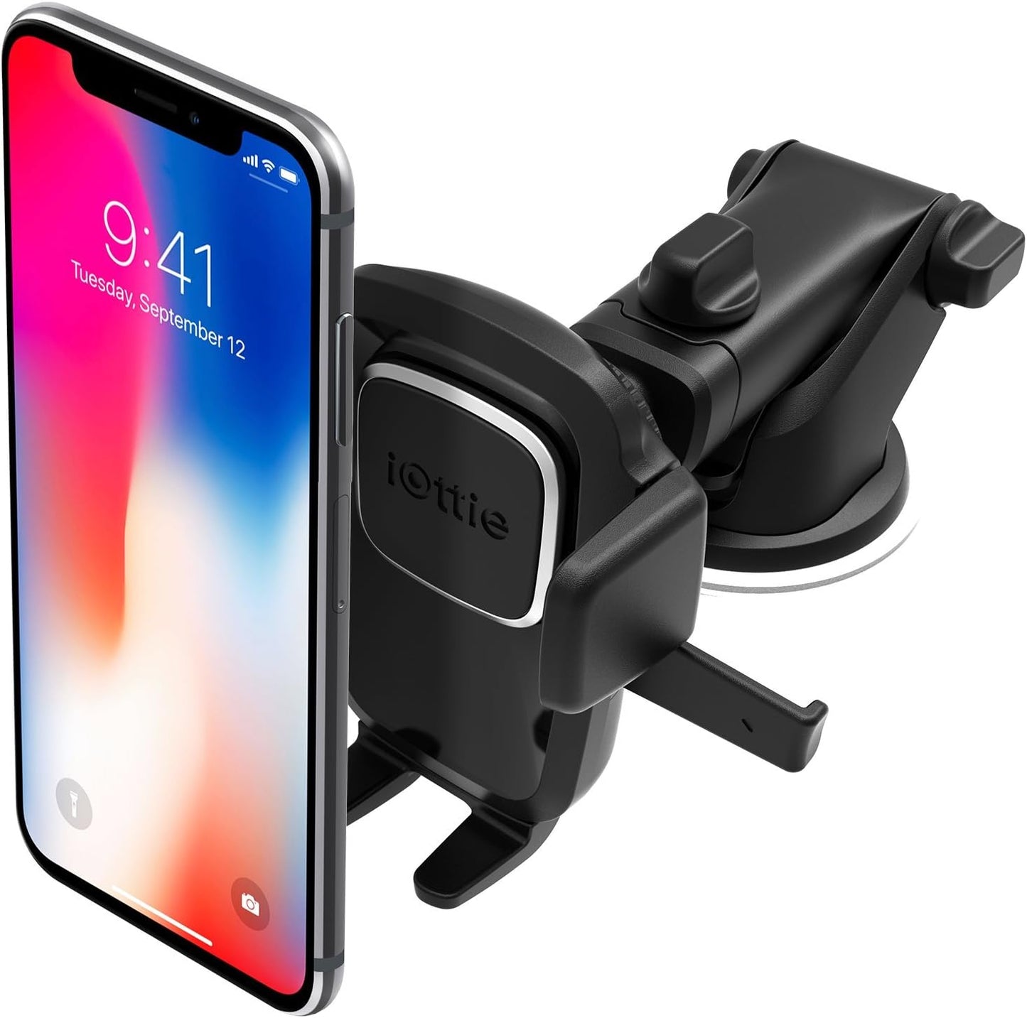 iOttie Easy One Touch 6 Universal Car Mount Dashboard &amp; Windshield Suction Cup Phone Holder for iPhone Samsung, Google, All Smartphones