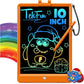 TEKFUN LCD Writing Tablet Doodle Board, 10inch Colorful Drawing Tablet Writing Pad, Kids Travel Essentials, Toddler Toys for 3 4 5 6 7 8 Year Old Girls Boys (Blue)