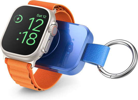 i.VALUX for Apple Watch Charger Portable Magnetic i Watch Charger, Keychain Travel Accessories Smart Wireless Charging Battery Pack Power Bank for Apple Watch Series 10/9/8/7/6/5/4/3/2/1/SE/Ultra1 2