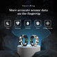 Smart Ring,Fitness Tracker Ring for Men/Women,Monitoring of Pedometer,Heart Rate,Blood Oxygen,Sleep Tracker,No App Subscription,Compatible with Android and iOS (Black,9#)