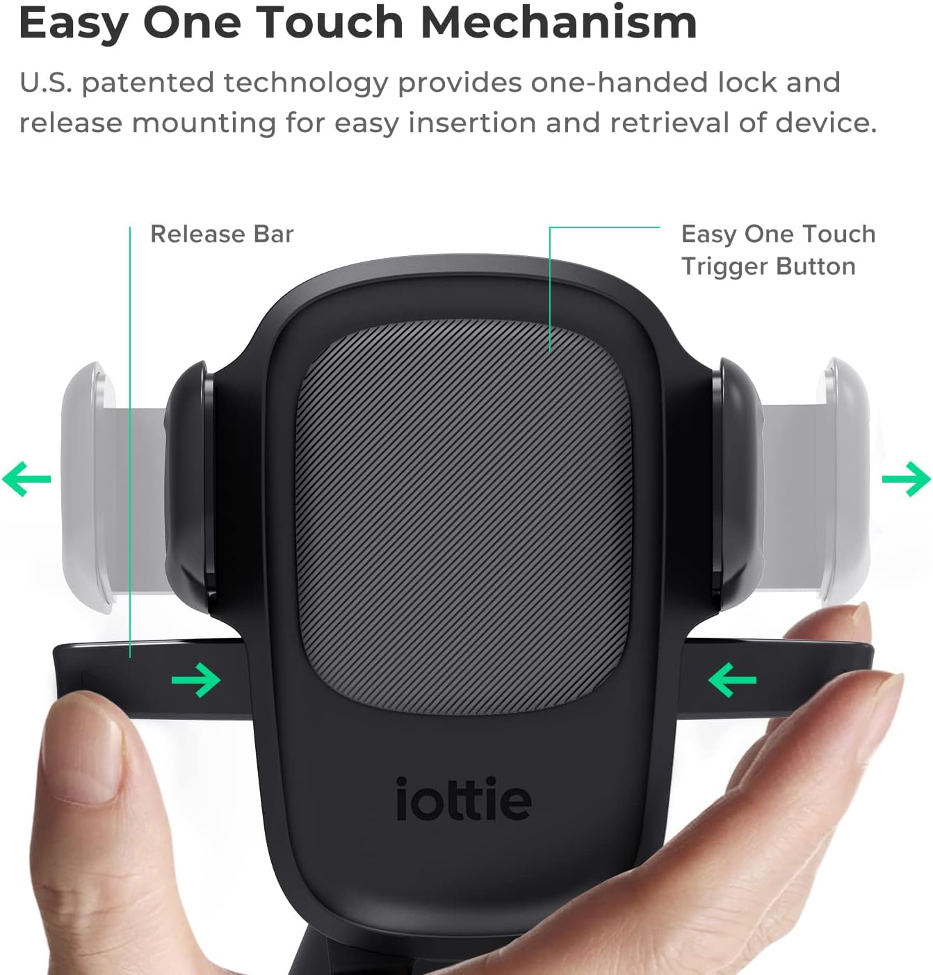 iOttie Easy One Touch 6 Universal Car Mount Dashboard &amp; Windshield Suction Cup Phone Holder for iPhone Samsung, Google, All Smartphones