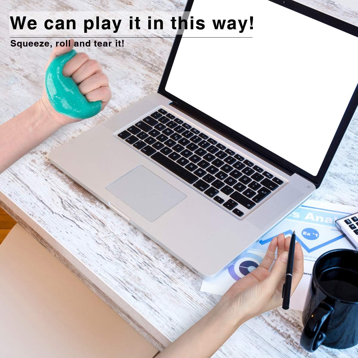 ASFSKY Car Putty Car Cleaning Gel Car Cleaning Putty Car Gel Cleaner Car Slime for Car Dust Cleaner Keyboard Dust Cleaning Gel 5 Pack (Purple)