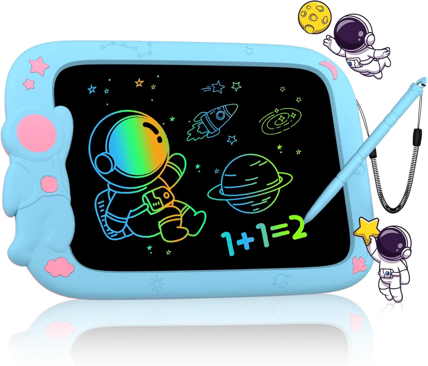 PYTTUR LCD Writing Tablet for Kids 10 Inch Colorful Toddler Drawing Tablet Reusable Doodle Board Electronic Drawing Pads Educational and Learning Kids Toys for Girls(Pink)