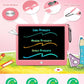 KOKODI 12 Inch LCD Writing Tablet with Anti-Lost Stylus, Erasable Doodle Board Colorful Toddler Drawing Pad, Car Travel School Games Toys for 3 4 5 6 7 8 Kids, Birthday Gift for Girls Boys Adults Pink