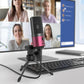 FIFINE USB Microphone, Metal Condenser Recording Microphone for Laptop MAC or Windows Cardioid Studio Recording Vocals, Voice Overs,Streaming Broadcast and YouTube Videos-K669B