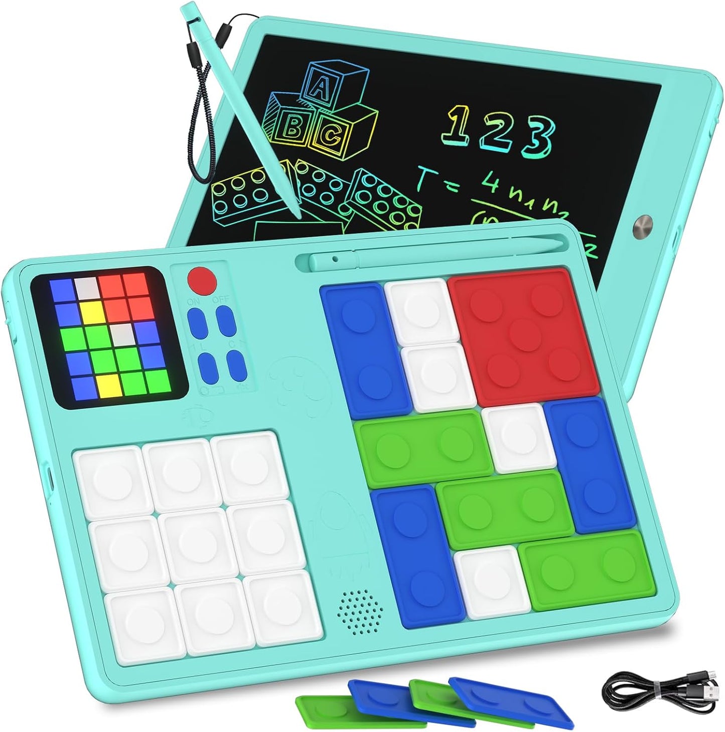 PYTTUR LCD Writing Tablet for Kids 10 Inch Colorful Toddler Drawing Tablet Reusable Doodle Board Electronic Drawing Pads Educational and Learning Kids Toys for Girls(Pink)