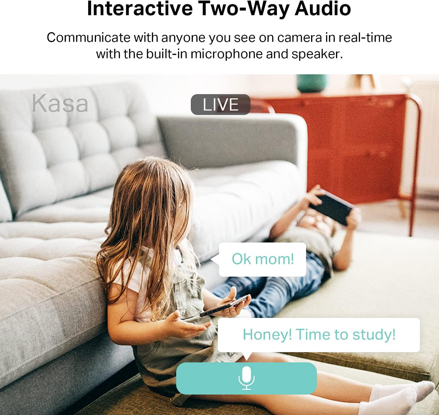 Kasa Smart Indoor Pan-Tilt Home Security Camera, 1080p HD Dog Camera w/Night Vision, Motion Detection for Baby &amp; Pet Monitor, Cloud &amp; SD Card Storage, Works w/ Alexa &amp; Google Home, 2.4G WiFi (EC71)