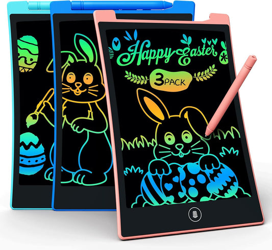 KOKODI Kids Toys 2 Pack LCD Writing Tablet, Colorful Toddler Drawing Pad Doodle Board Erasable, Educational Learning Toys Birthday Gifts for Boys Girls Age 3 4 5 6 7 8 (Blue &amp; Pink)