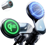 LISEN for Qi2 MagSafe Car Mount Charger, 15W QI2 Wireless Car Charger, Cooling with MagSafe Charger Car Mount Phone Holders for Your Car, Magnetic Car Charger for iPhone 16 Pro Max Plus 15/14/13 Mini