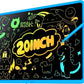LCD Writing Tablet for Kids, 20 Inch Kids Drawing Tablet, Large Doodle Board, Rechargeable Drawing Pad for Kids, Learning Toys for 3 4 5 6 7 8 9 10  Year Old Boys Girls Birthday Christmas Gifts