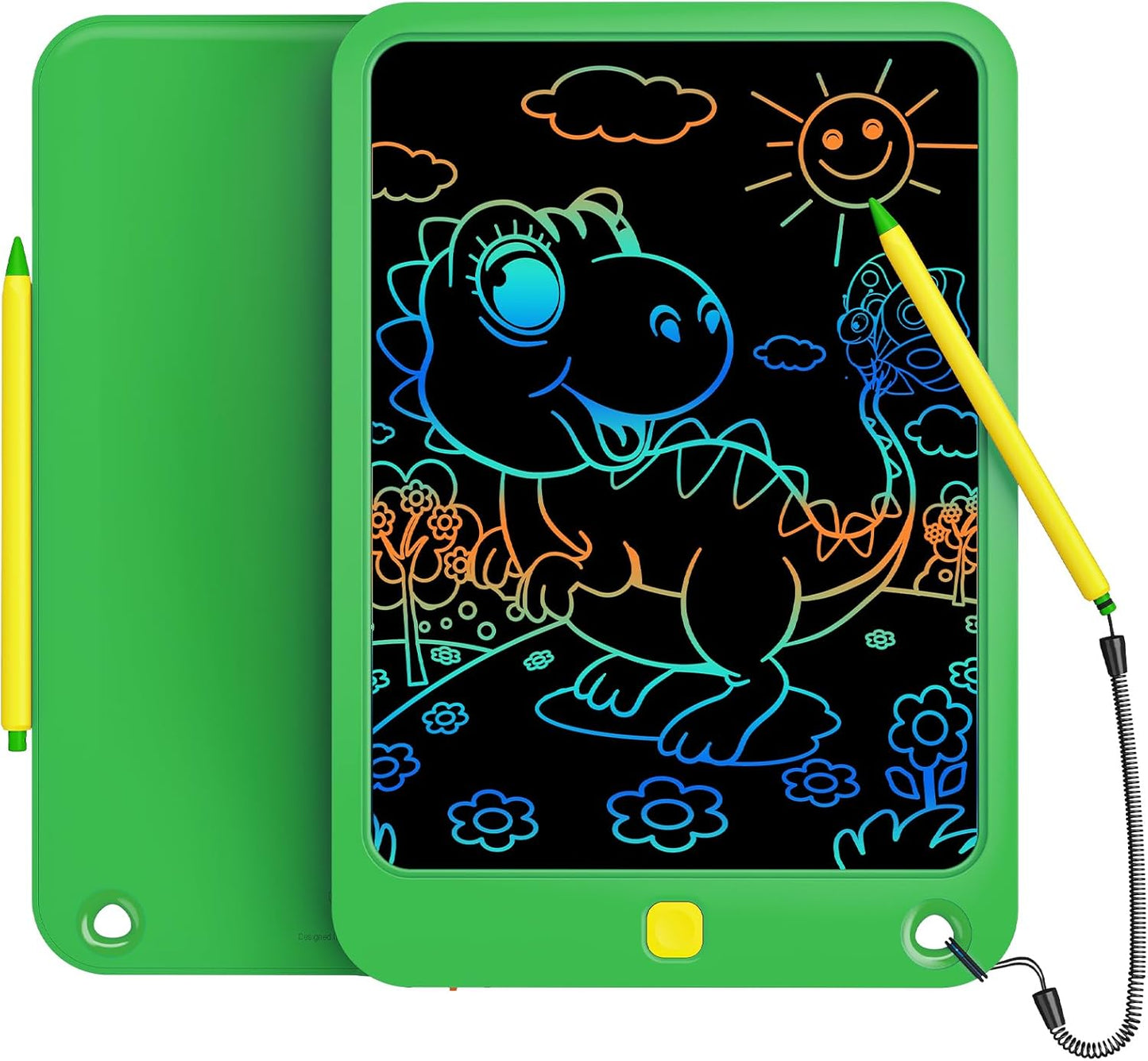 LCD Writing Tablet 10 Inch, Toys for 3 4 5 6 7 8 9 10 Year Old Boys Girls, Colorful Doodle Board Drawing Tablet, Gift for Boys Toddlers Age 3-12 Years, Memo Board, Drawing Pads with Lanyard(Navy)