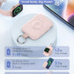 RORRY Portable Charger, 5000mAh Portable Charger Power Bank with Built-in Cables, Travel Keychain Battery Pack for Apple Watch Ultra 2/9/8/Ultra/7/6/SE/5, iPhone 16/15/14/13/12, Purple