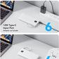 VRURC 10000mAh Power Bank Built-in Cables, Portable Charger with LED Display, Slim Travel Battery Pack with Cords, 5 Output Dual Input Phone Charger for Cell Phone Smart Devcies-Blue(1 Pack)
