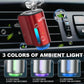 Smart Car Air Freshener, 3 Levels of Adjustable Intensity, Aroma Rechargeable Aroma Diffuser, Adjustable Aroma Diffuser, 220mAh Built-in， Fresh Intense Ocean Perfume