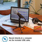 Samson Technologies Q2U USB/XLR Dynamic Microphone Recording and Podcasting Pack (Includes Mic Clip, Desktop Stand, Windscreen and Cables), Silver