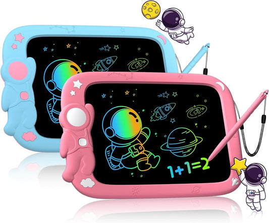 PYTTUR LCD Writing Tablet for Kids 10 Inch Colorful Toddler Drawing Tablet Reusable Doodle Board Electronic Drawing Pads Educational and Learning Kids Toys for Girls(Pink)