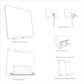 TXEsign Adhesive Wall Tablet Holder Mount Stand for Tablet Smartphones eReader Wall Holder Mount (Black)