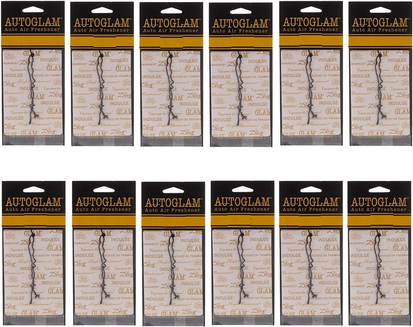 Tyler Candles Autoglam Auto Air Freshener, Diva, Set of 3