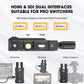 Hollyland Mars 4K Wireless Transmitter Receiver 5G SDI HDMI Video Transmission System, 4Kp30/1080p60, Support 23.98/29.97/59.94 FPS SDI Out, 450FT Los Range 66ms Latency, 4 App Monitoring (1TX 1RX)