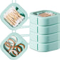 Kathfly 4 Pcs White Hair Tie Organizer Portable Hair Accessory Storage Containers Stackable Hair Tie Bobby Pin Holder Home Cotton Swab Dispenser Hair Accessories Jewelry Organizer Box