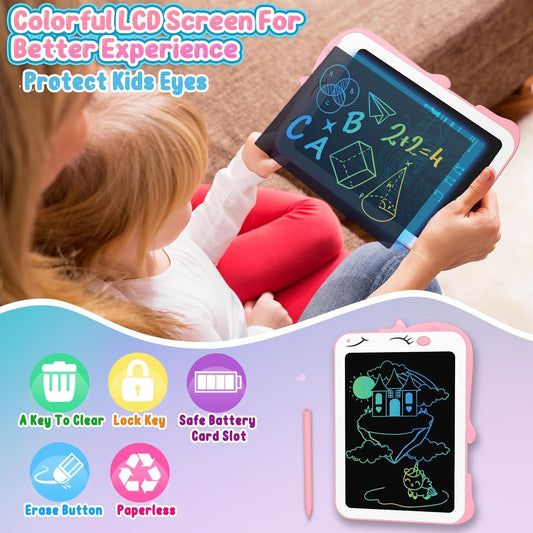 Unicorn Toy Gifts for Girls Boys - CHEERFUN LCD Writing Tablet for Kids | Toddler Travel Road Trip Essential Toy Gift for 3 4 5 6 7 8 Year Old | Doodle Draw Board | Easter Gifts Learning Birthday